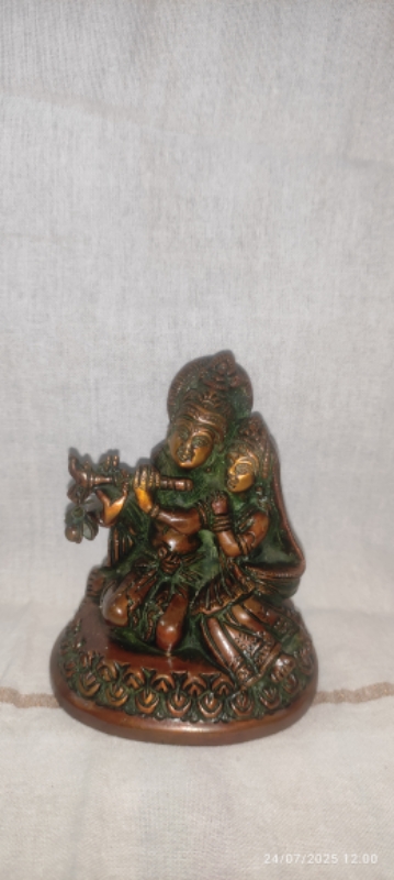 Antique Sitting Radha Krishna Antique Sitting Radha Krishna