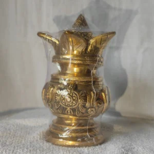 Balaji Shankhu Chakra Kalash with Brass Coconut,Mango Leaves Balaji Shankhu Chakra Kalash with Brass Coconut(Mango Leaves)