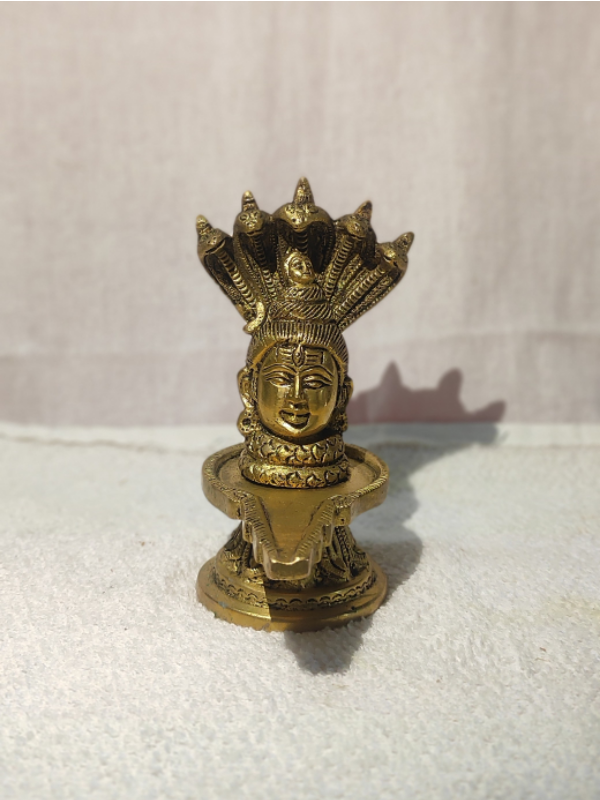 Brass Antique Shivaling statue Brass Antique Shivaling statue