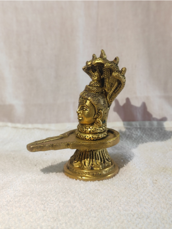Brass Antique Shivaling statue(2) Brass Antique Shivaling statue