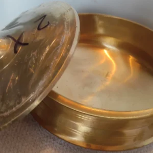 Bronze serving cum cooking kadai with lid Bronze serving cum cooking kadai with lid