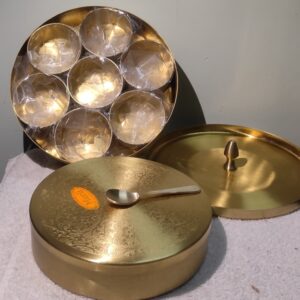 ENGRAVED MASALA DABBA 6 ENGRAVED MASALA DABBA 6