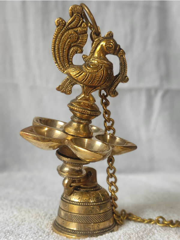 HANGING DIYA WITH BELL