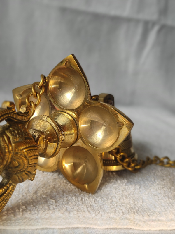 HANGING DIYA WITH BELL