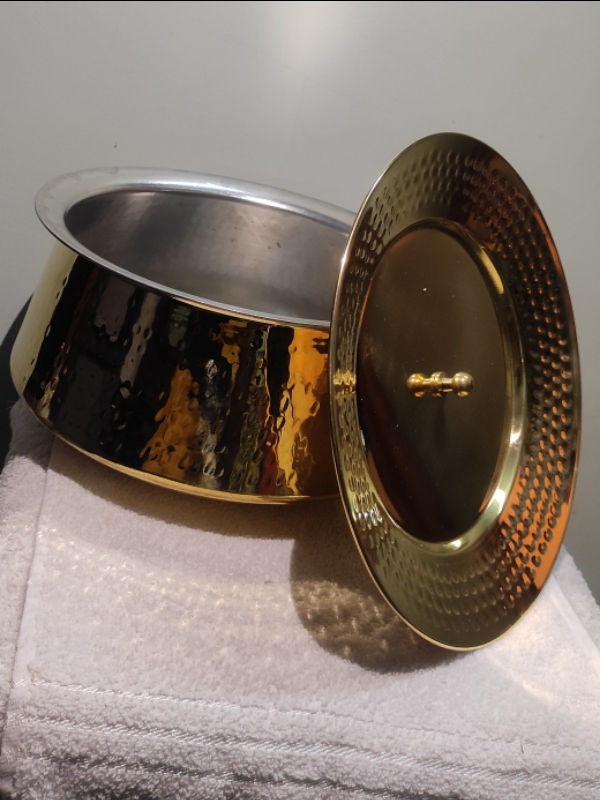 Hammered kadai with lid Hammered kadai with lid