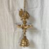 Hanging peacock bell diya pair(2) HANGING PEACOCK BELL DIYA (Pair)